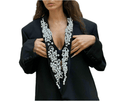 Sacou accesorizat manual cu perle Allabout_painting