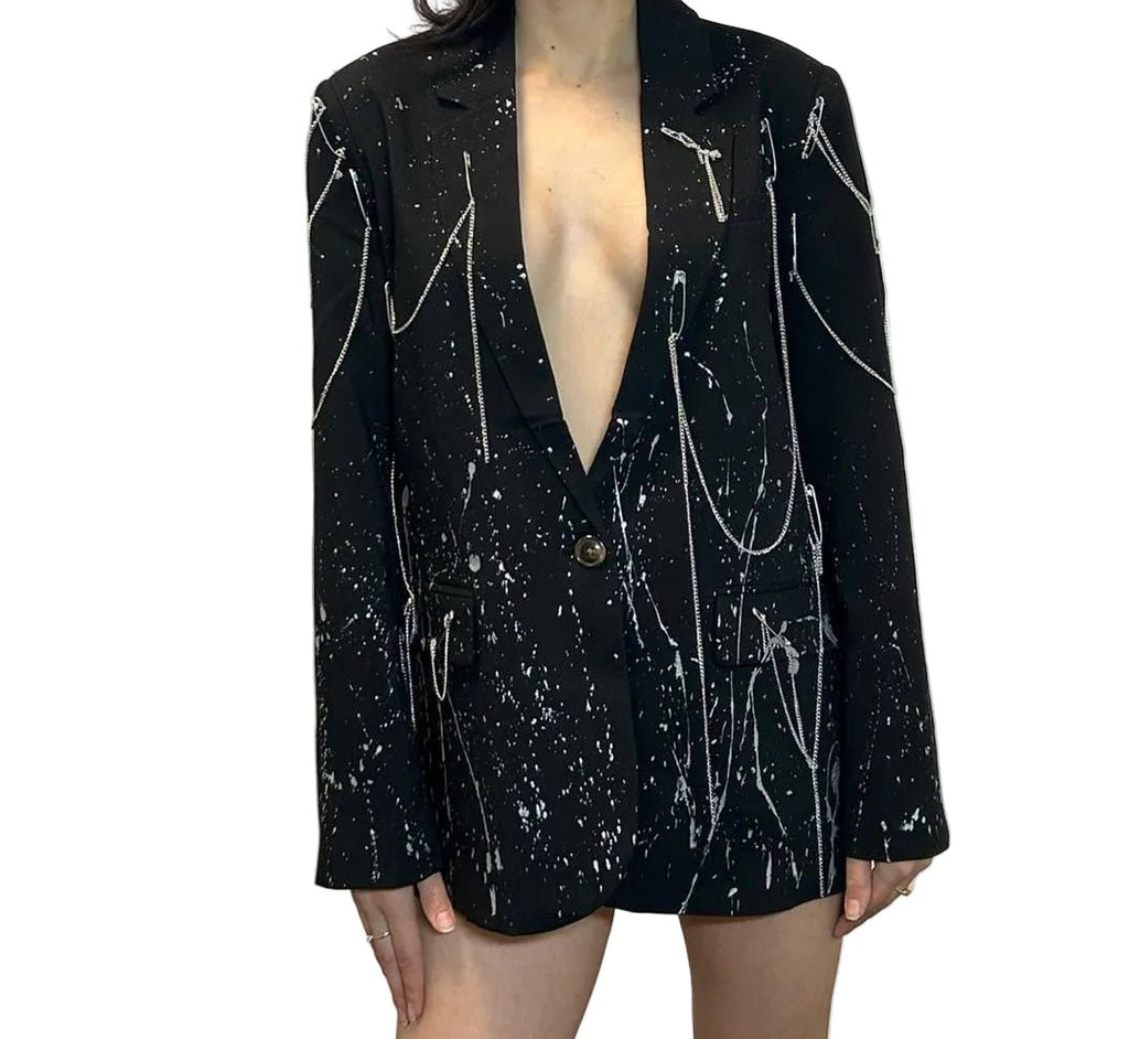 Sacou Statement - Accesorizat Handmade Allabout_painting