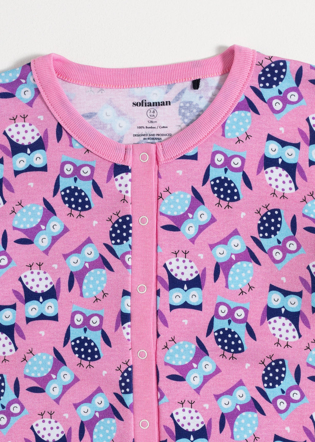 Salopetă Copii Pink Owl Bumbac Sofiaman.ro