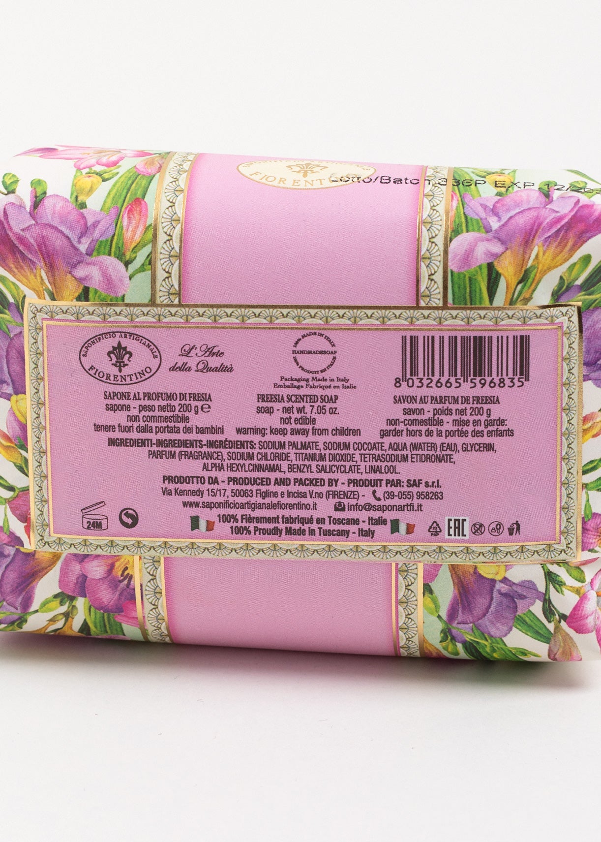 Săpun Natural Fiorentino Frezie Handmade Sofiaman.ro