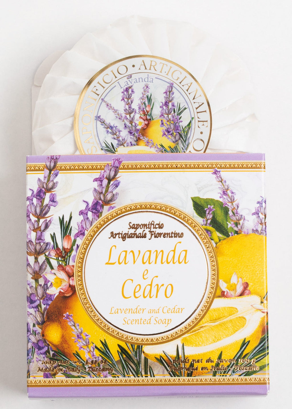 Săpun Natural Fiorentino Lavandă Și Cedru-Handmade Sofiaman.ro