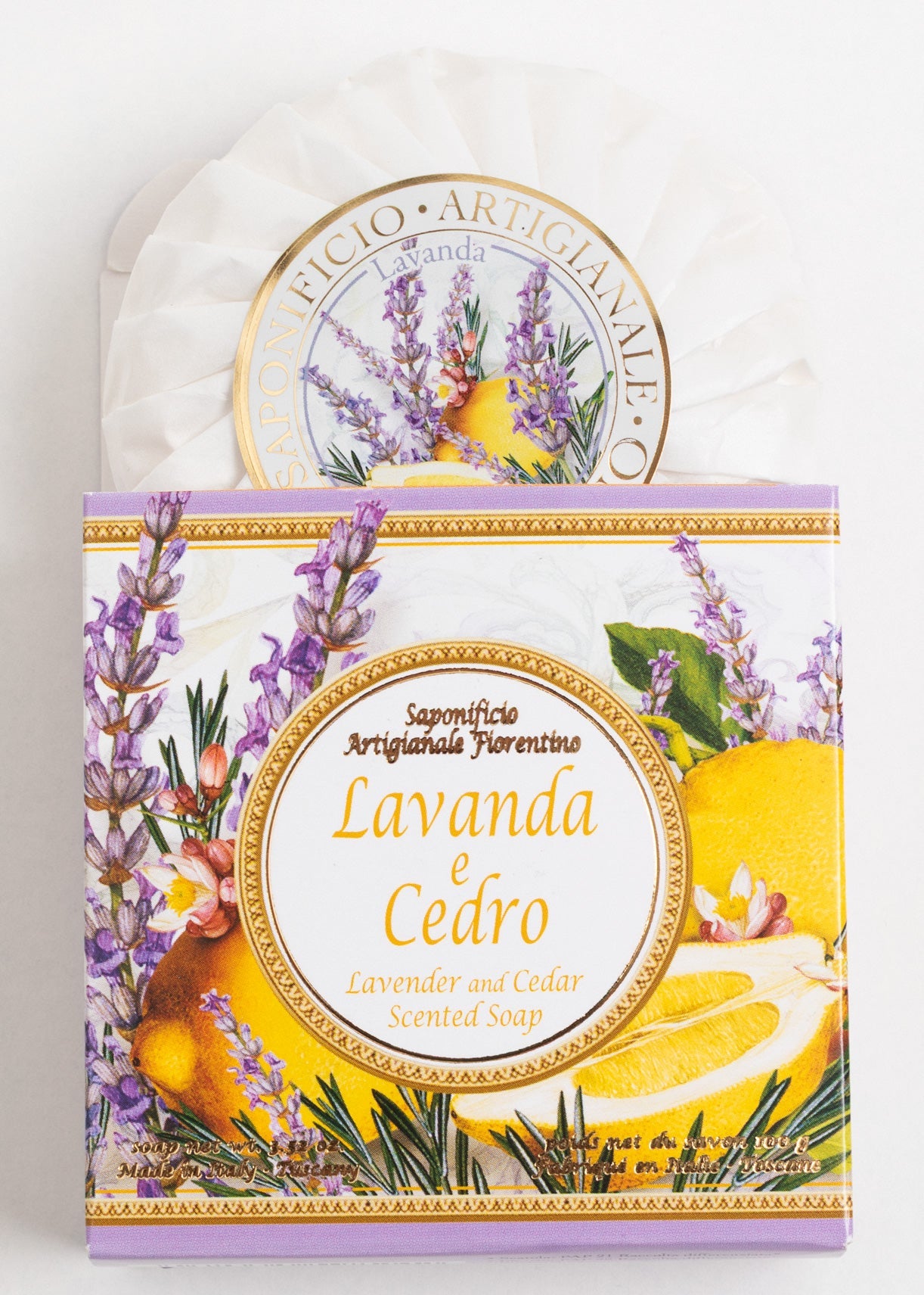 Săpun Natural Fiorentino Lavandă Și Cedru-Handmade Sofiaman.ro
