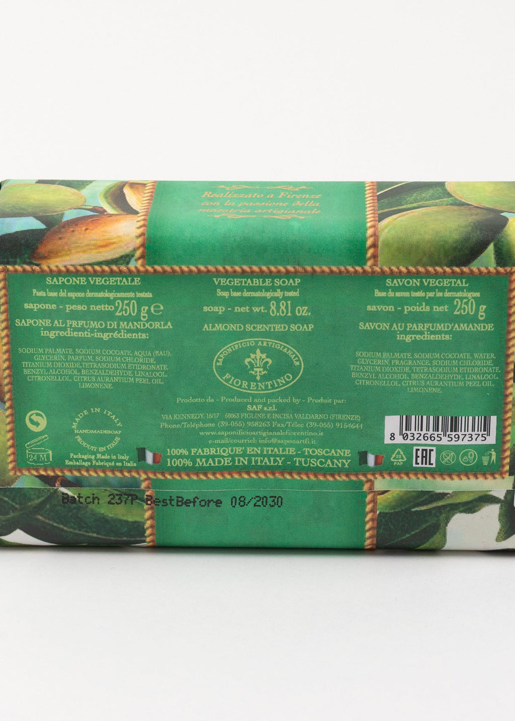 Săpun Natural Fiorentino Migdale Handmade Sofiaman.ro
