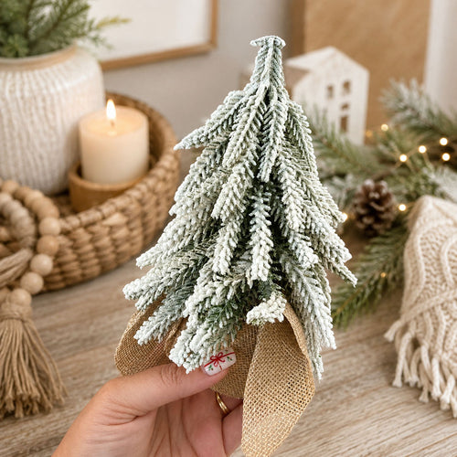 Snow Trees | Flocked Christmas Tree Decor Sets - Cart2u.ro