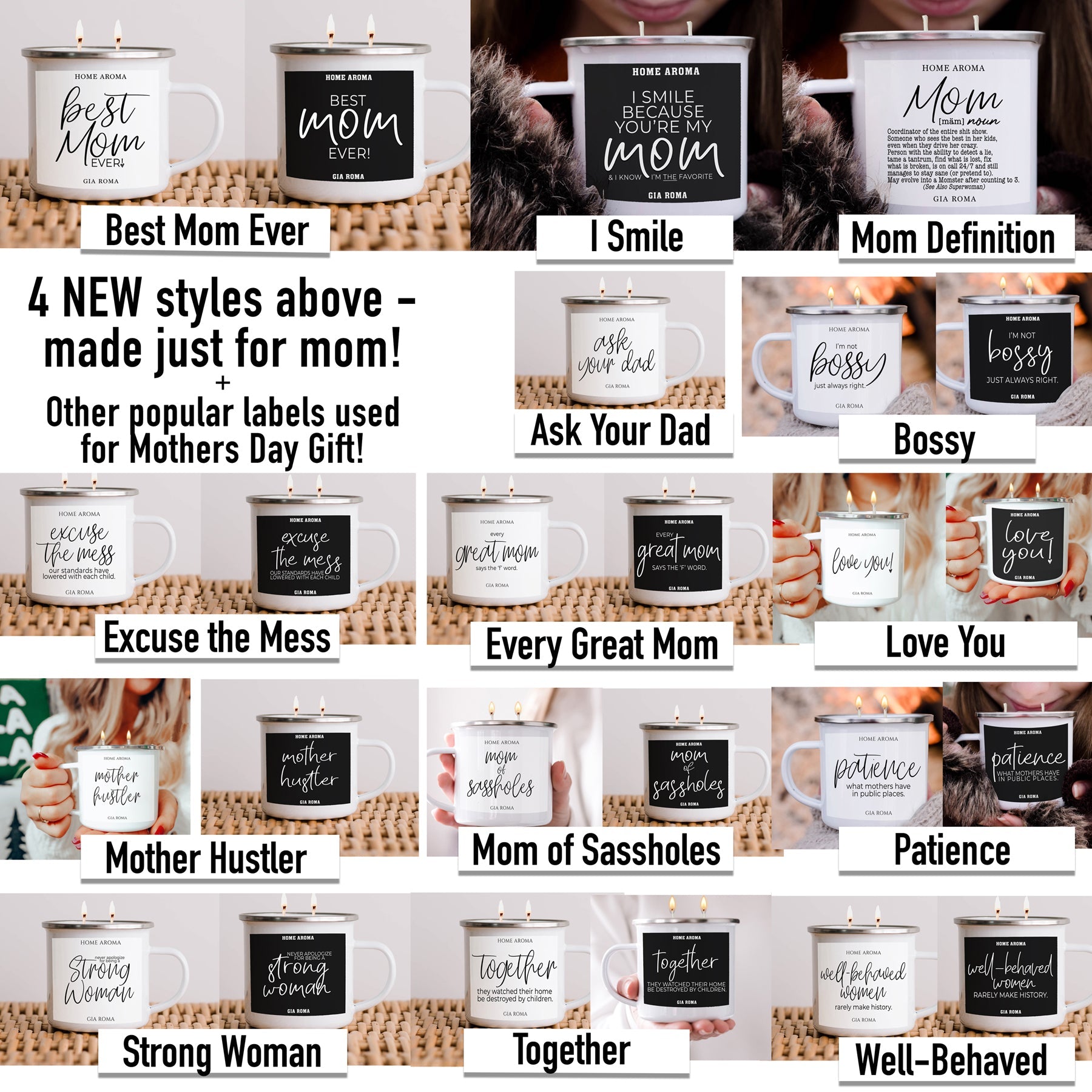 Mothers Day Candle Mug 16oz - Cart2u.ro