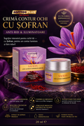 Cremă Contur Ochi cu Şofran – Anti-rid & Iluminatoare, 20 ml CRABLAND
