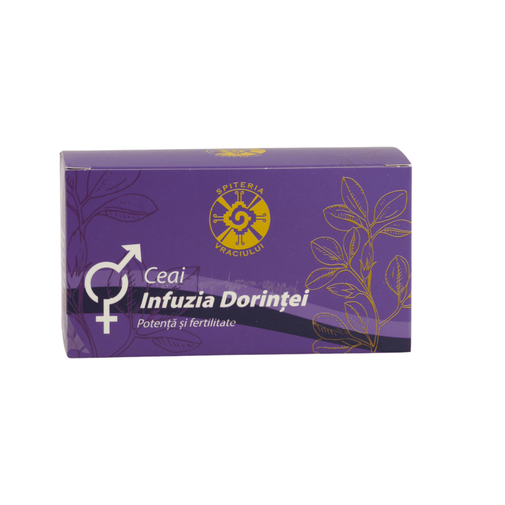 Ceai Natural Fertilitate și Potență – Infuzia Dorinței Spiteria Vraciului