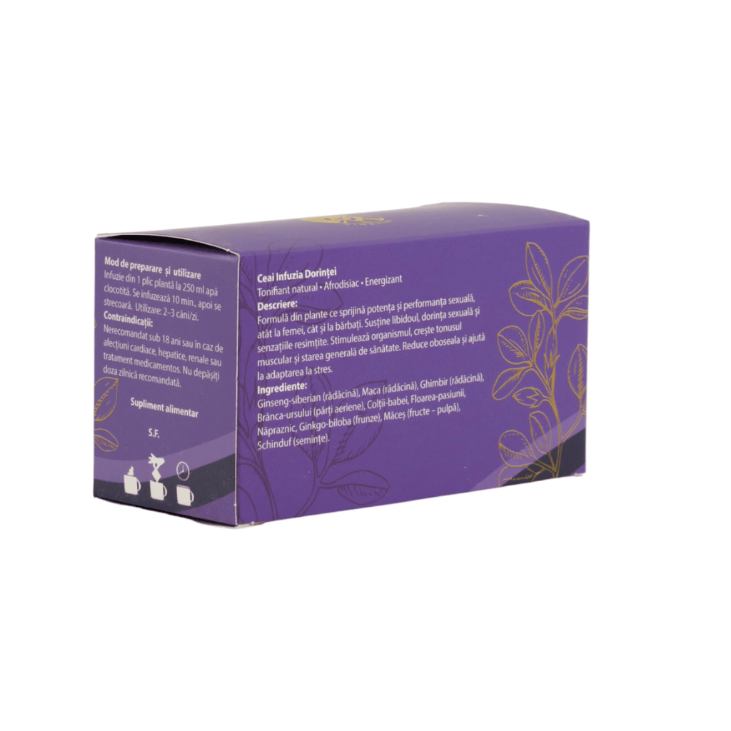 Ceai Natural Fertilitate și Potență – Infuzia Dorinței Spiteria Vraciului