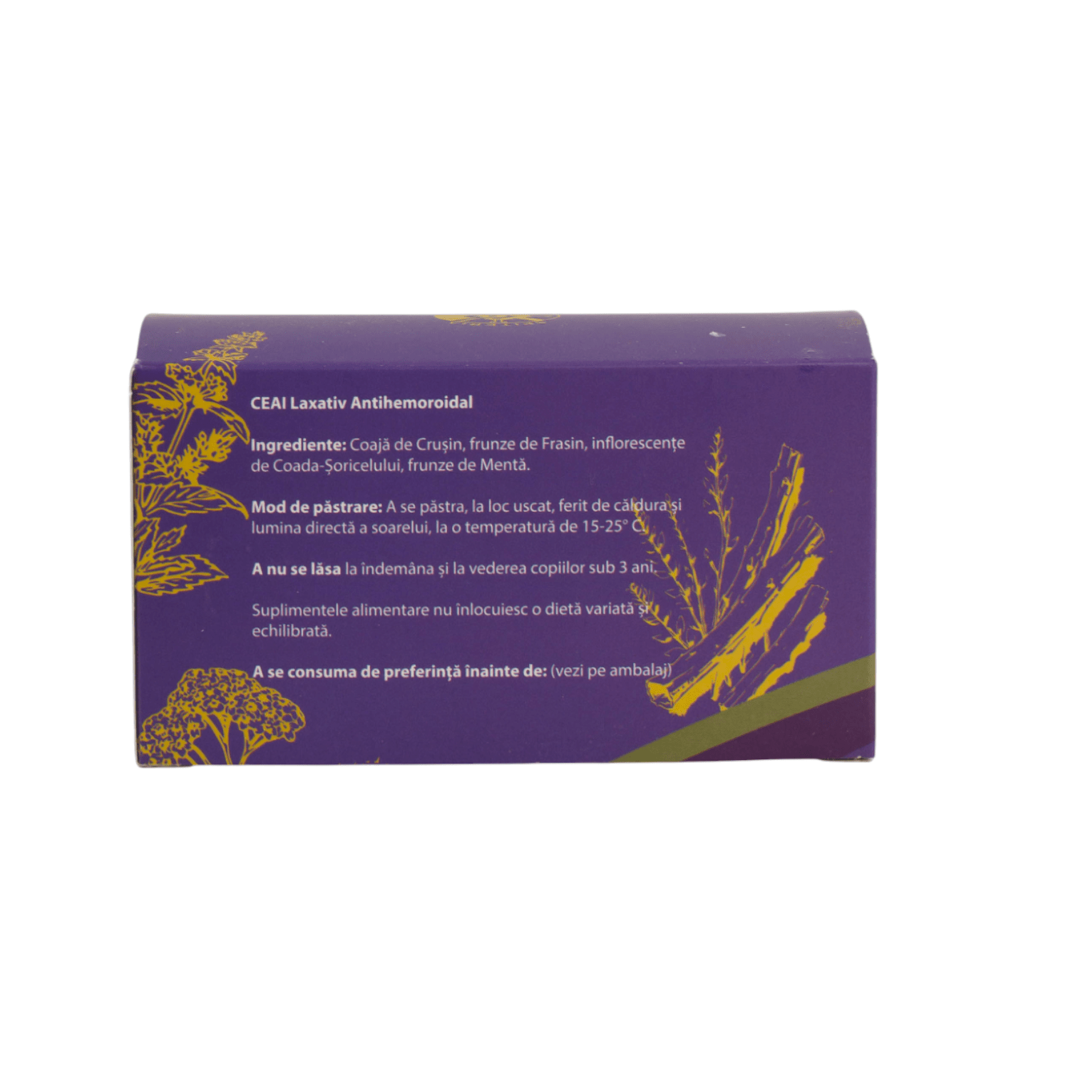 Ceai Natural Laxativ și Antihemoroidal – Tranzit Intestinal Sănătos Spiteria Vraciului