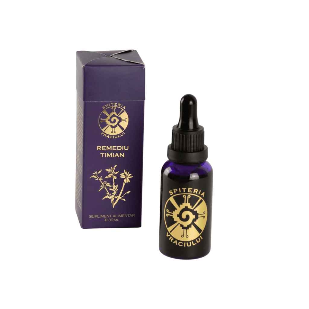 Remediu Natural Plămâni, Astm și Sechele Pulmonare – TIMIAN | 30ml Spiteria Vraciului