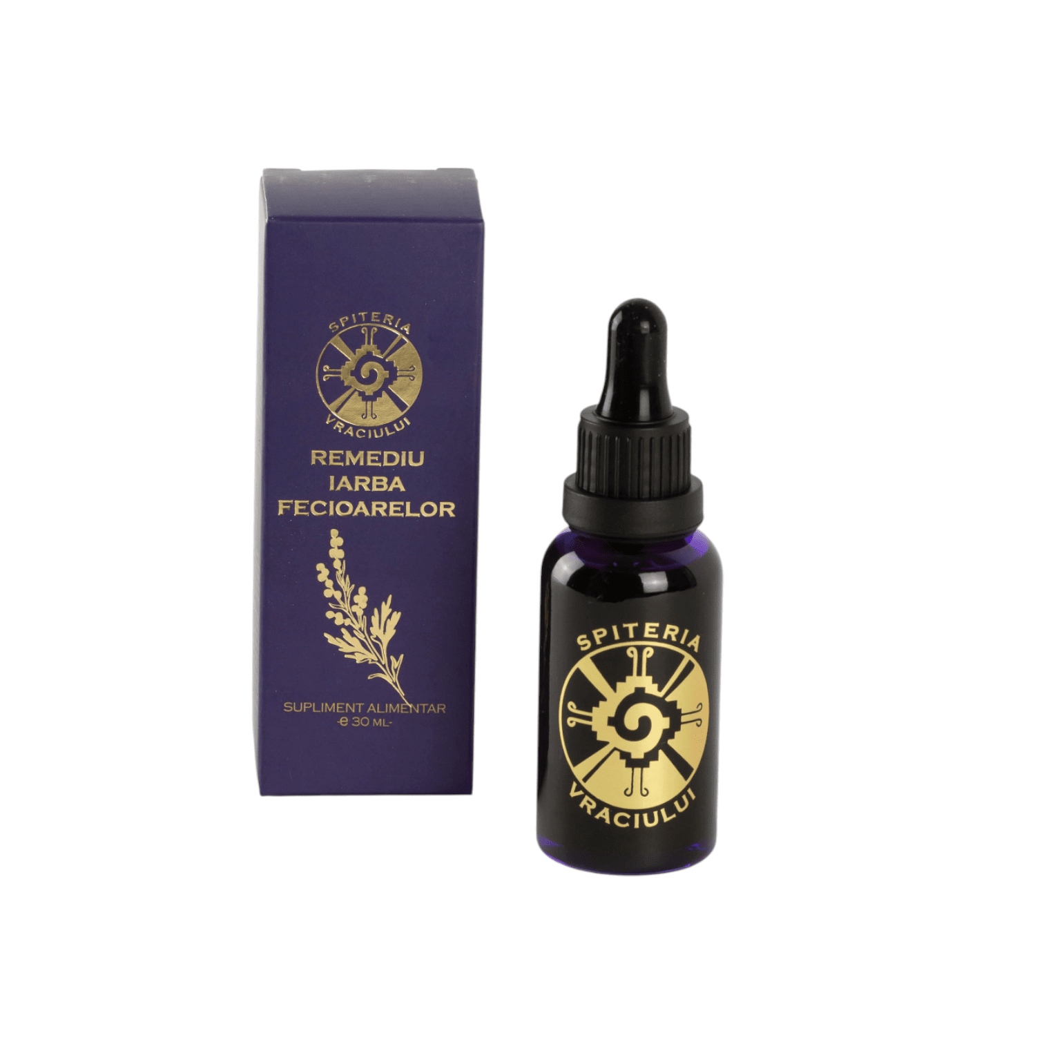 Remediu Natural Deparazitant – IARBA FECIOARELOR | 30ml Spiteria Vraciului