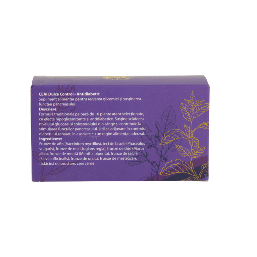 Ceai Natural pentru Glicemie și Diabet – Dulce Control Spiteria Vraciului