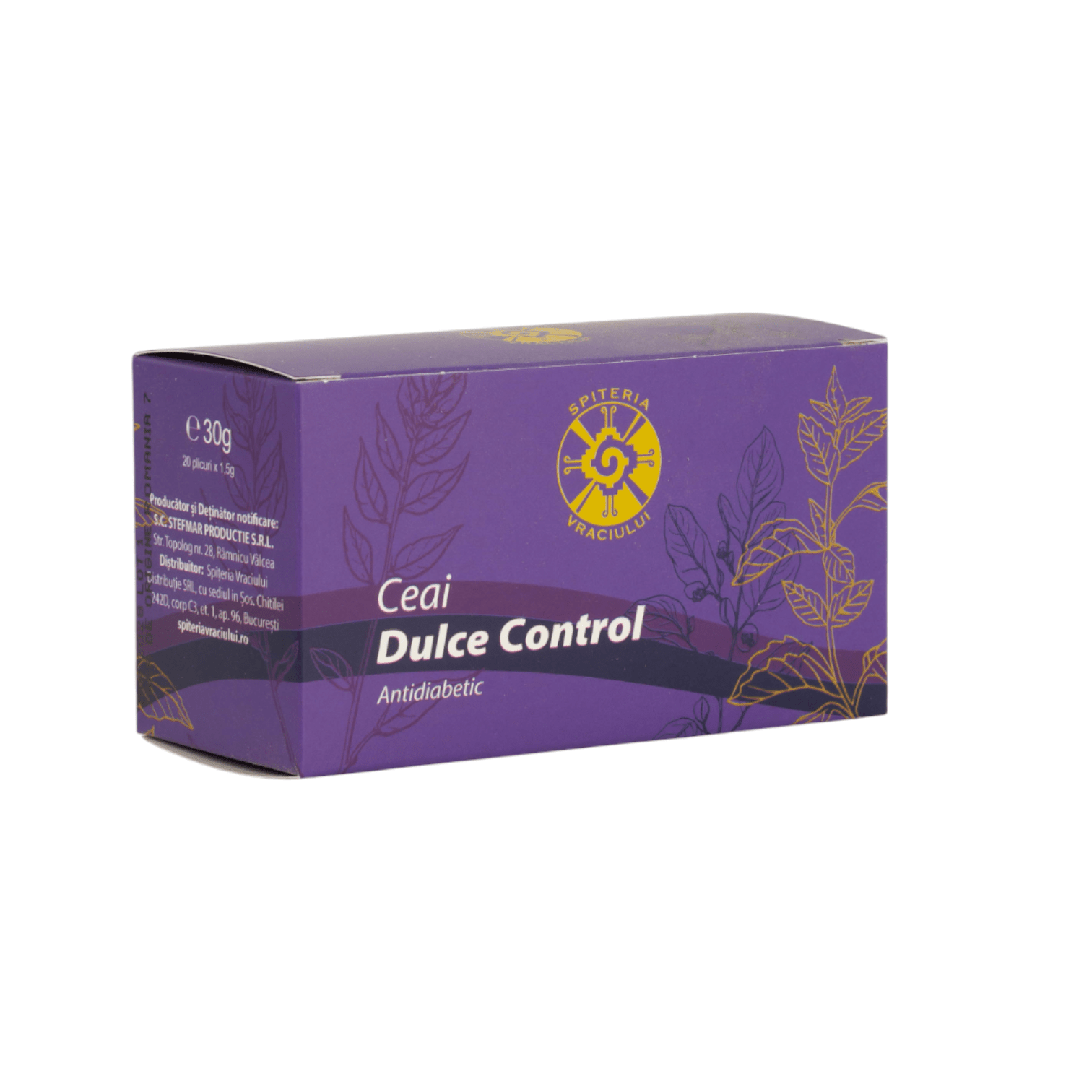 Ceai Natural pentru Glicemie și Diabet – Dulce Control Spiteria Vraciului