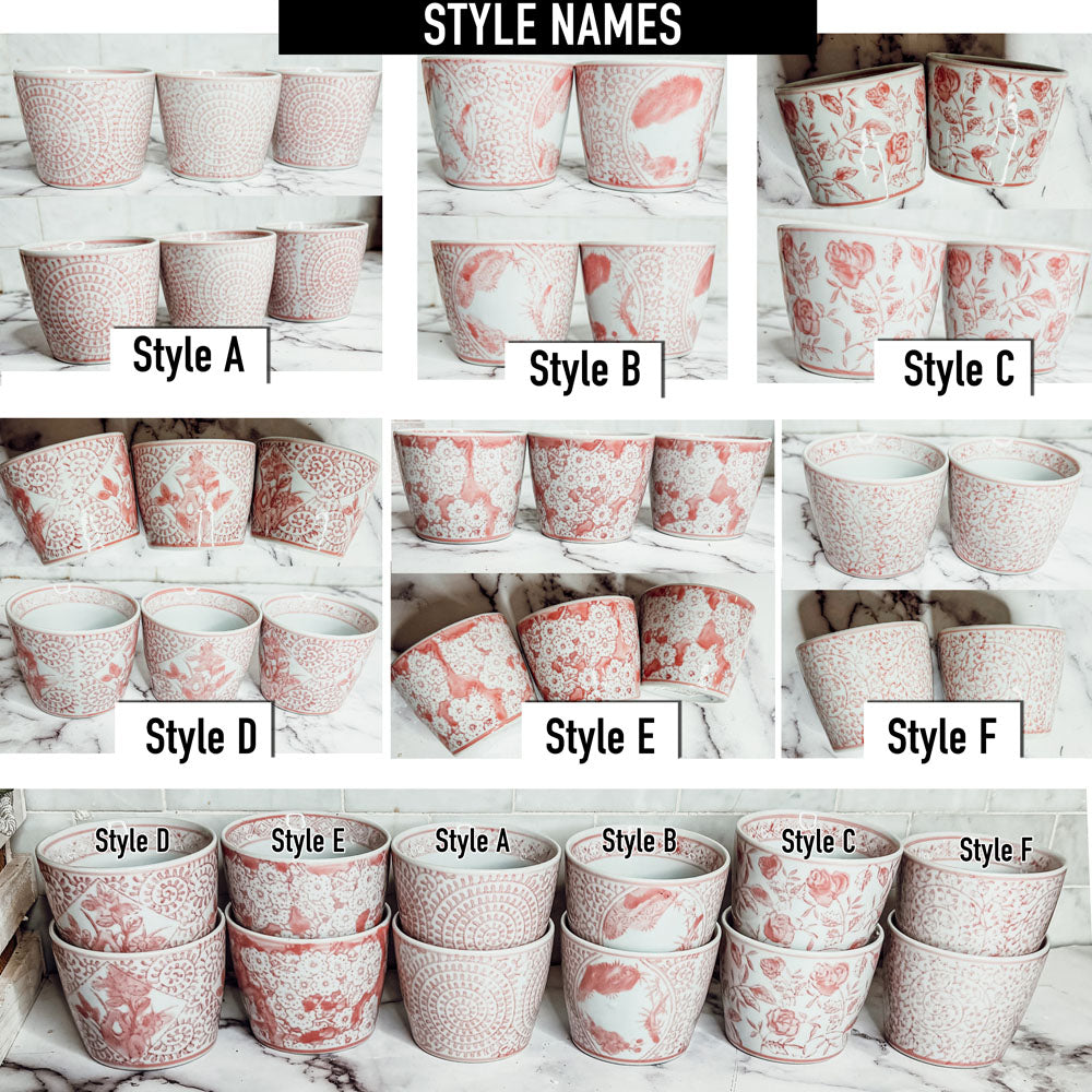 Mini Pink Cachepots - Cart2u.ro