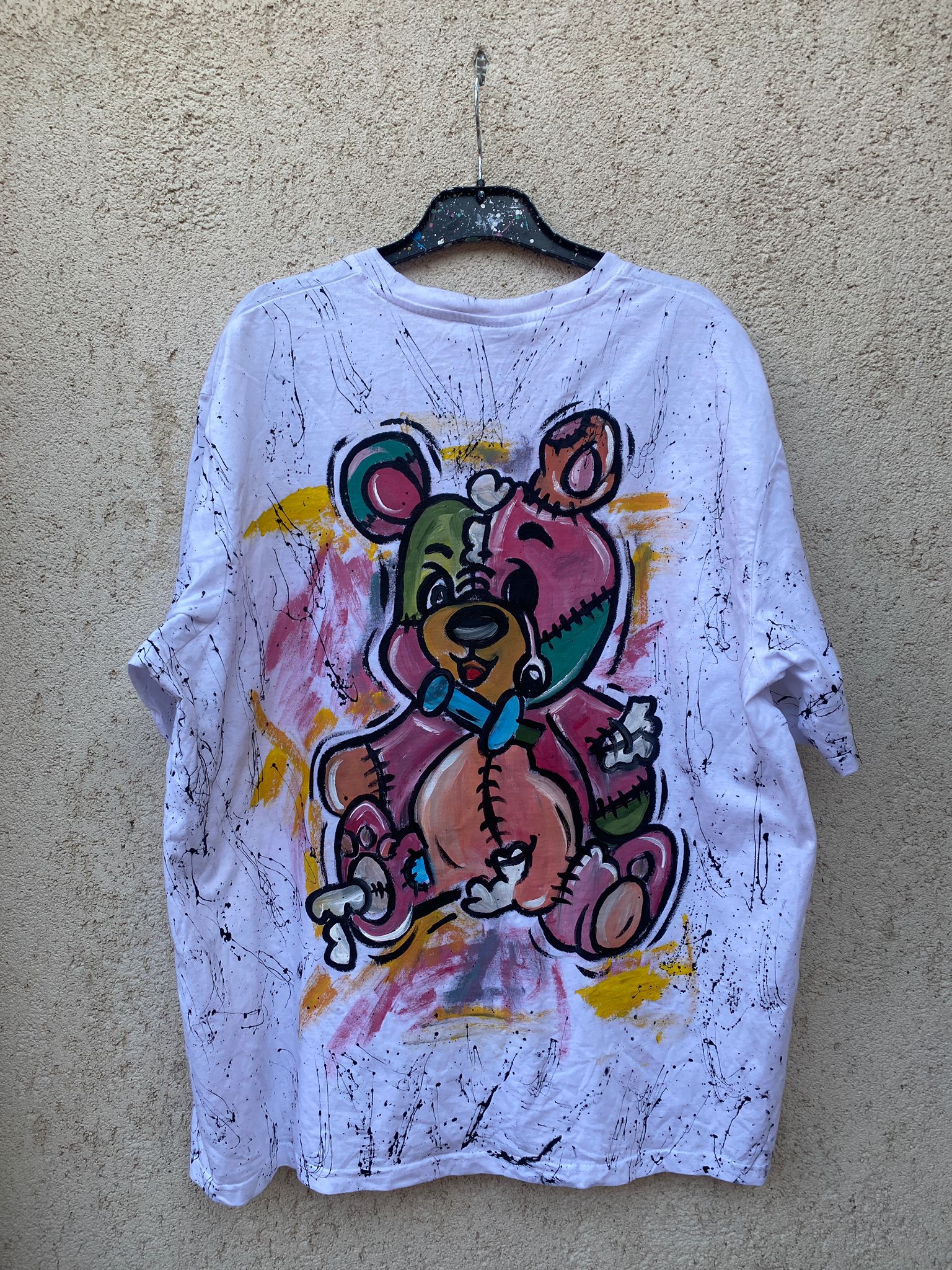Teddy Bear t shirt Handpainted Allabout_painting