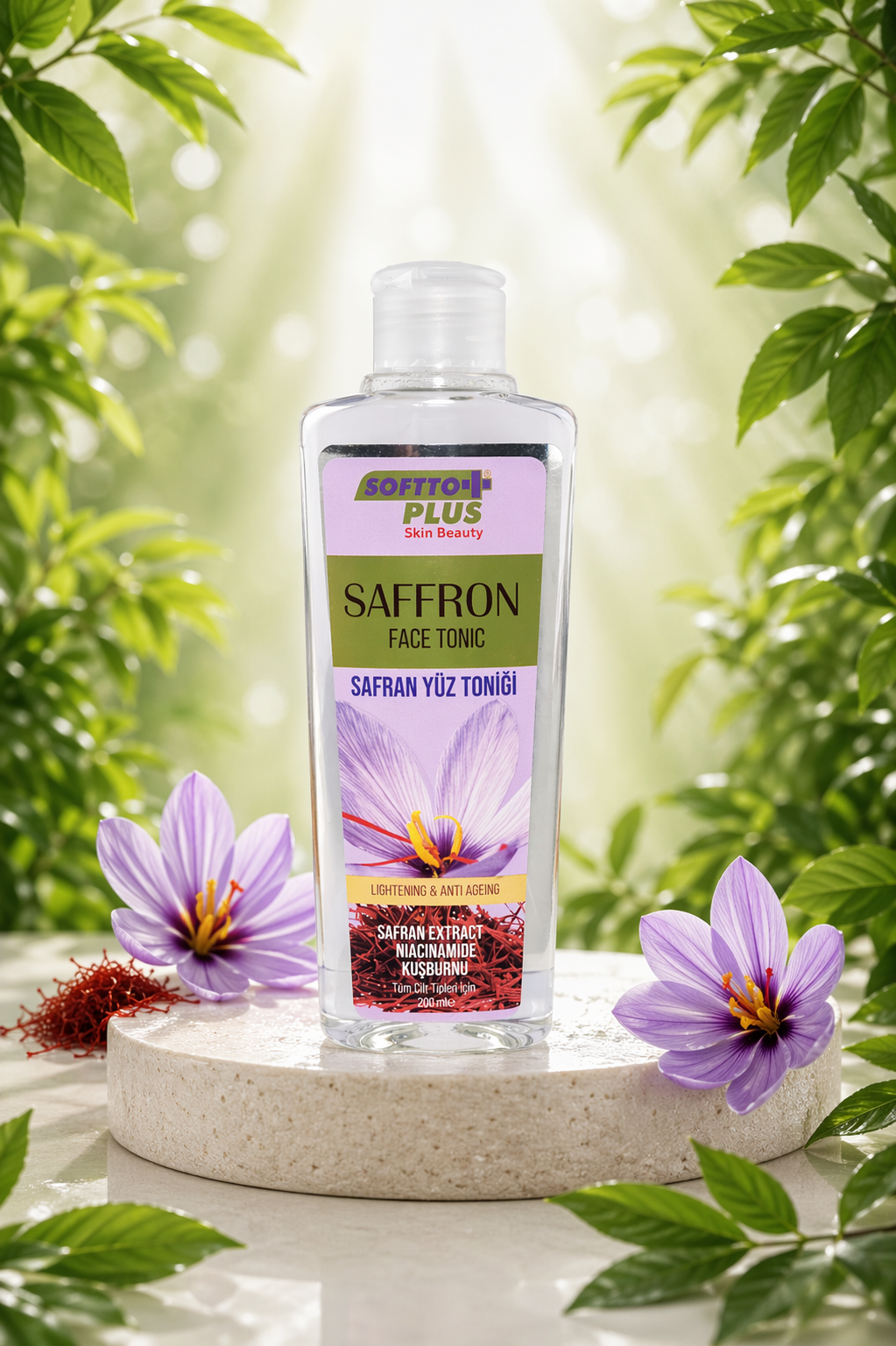 Tonic Facial Cu Șofran - 200 ml CRABLAND