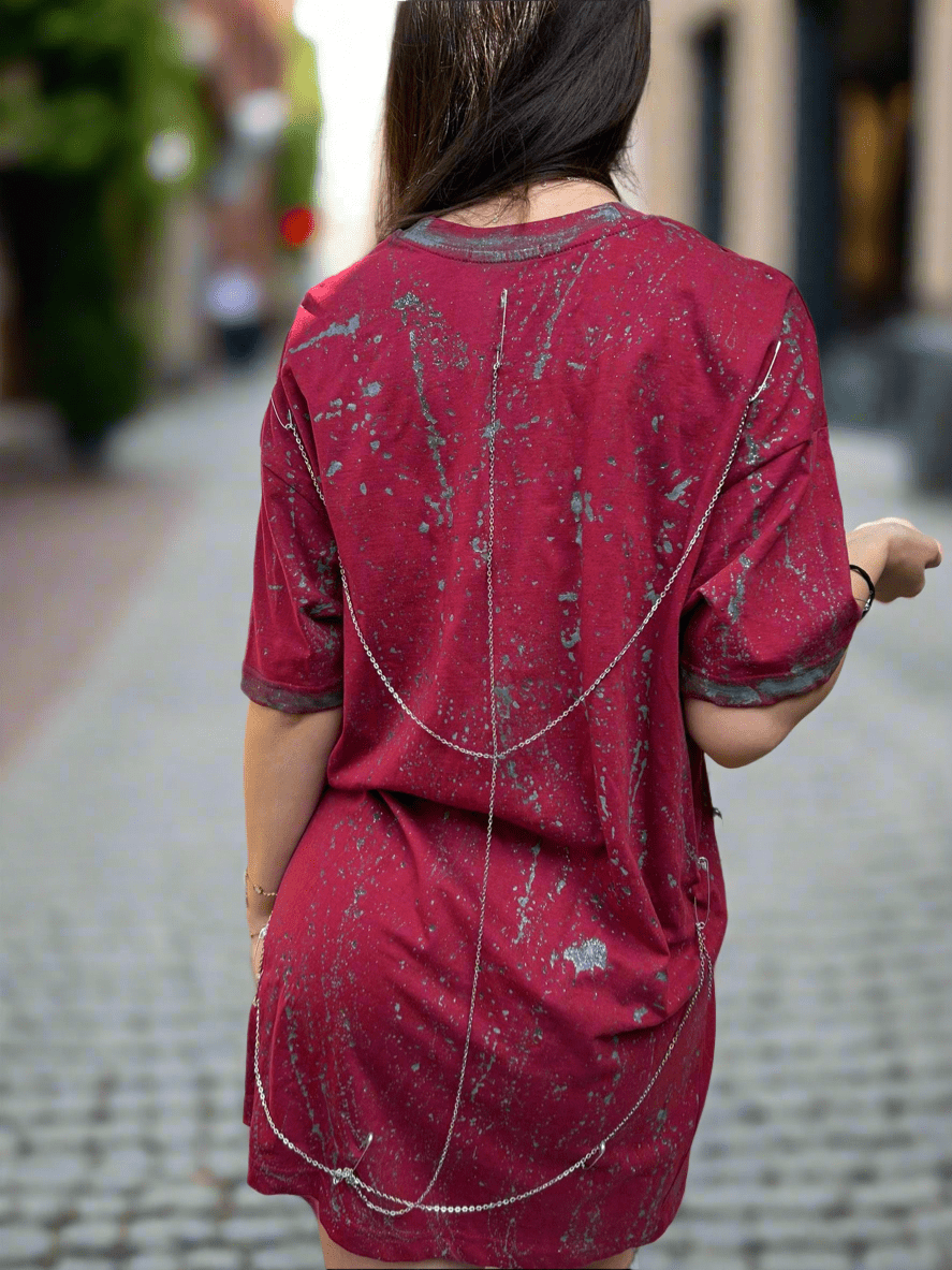 Tricou accesorizat grey touch Allabout_painting