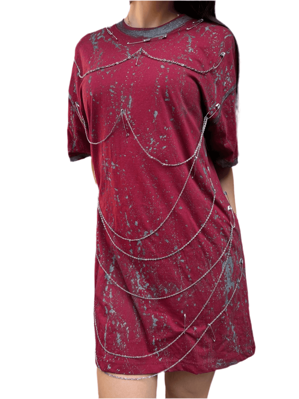 Tricou accesorizat grey touch Allabout_painting