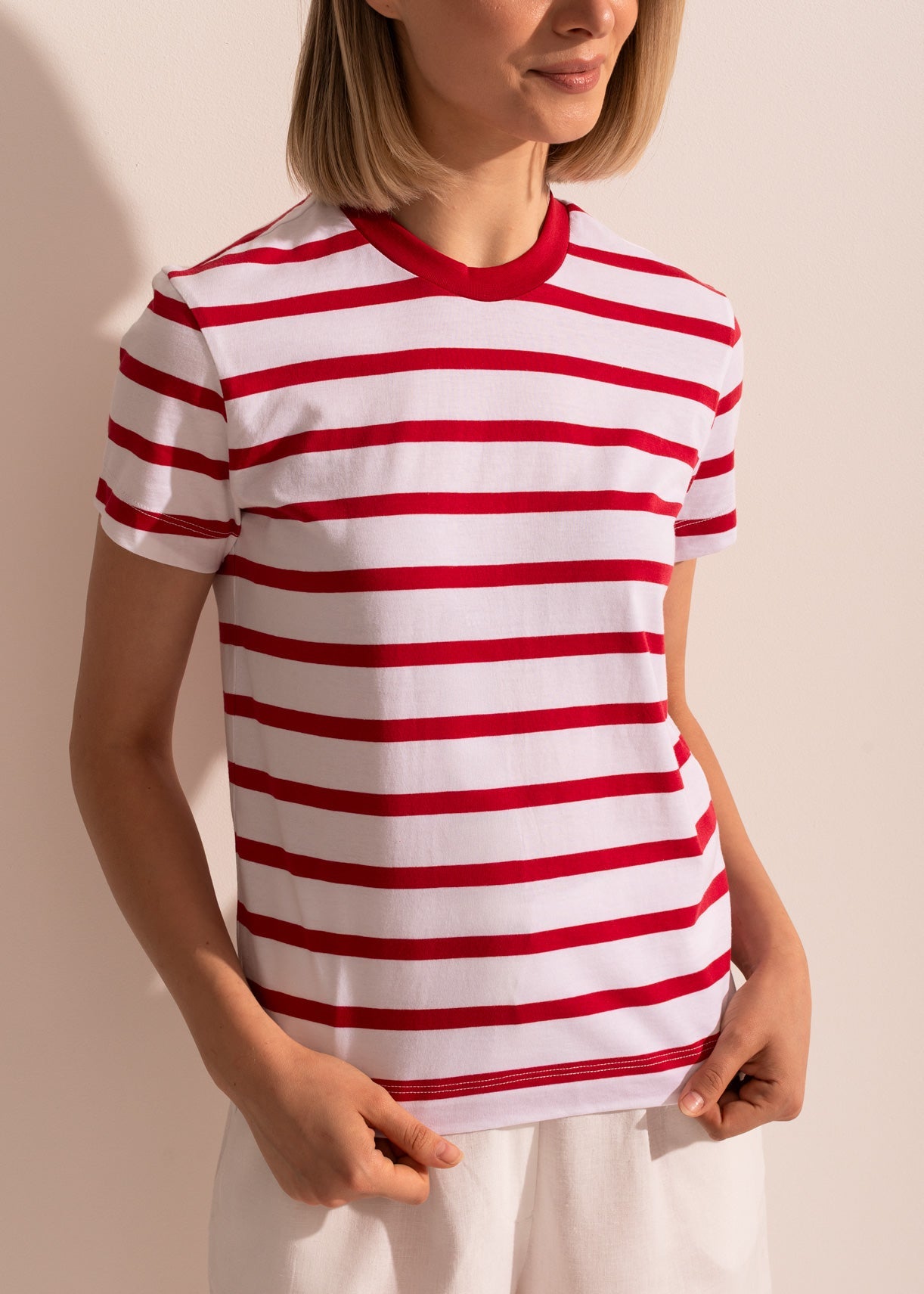 Tricou Damă Simple Stripe Sofiaman.ro