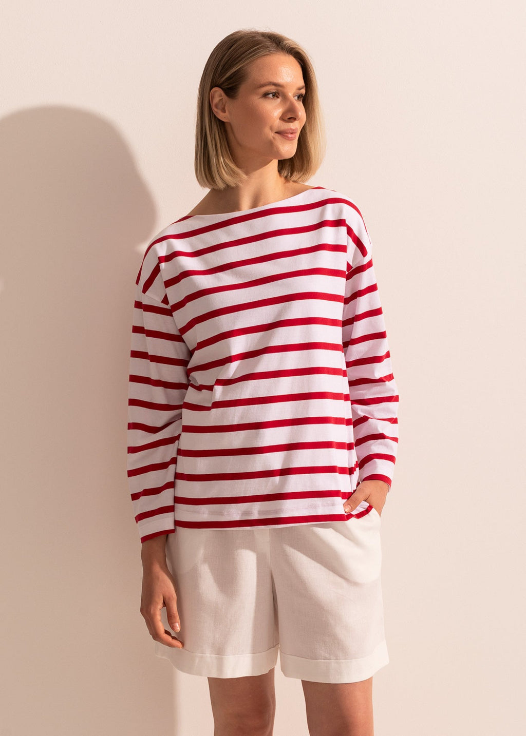 Tricou Damă Simple Stripe Sofiaman.ro