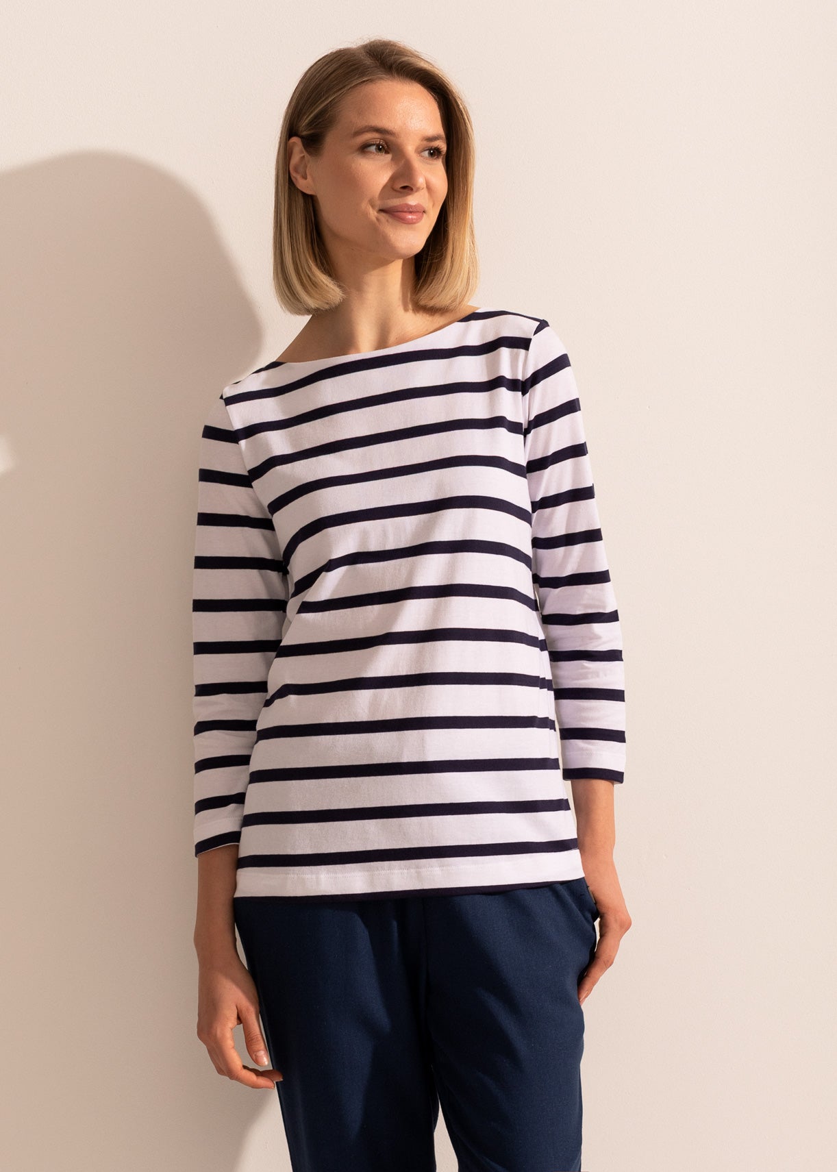 Tricou Damă Simple Stripe Sofiaman.ro