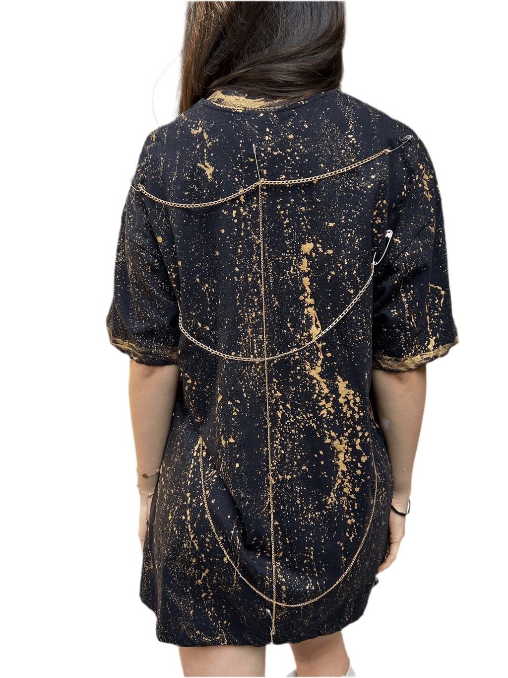 Tricou Gold Touch Oversize - Handpainted Premium Allabout_painting