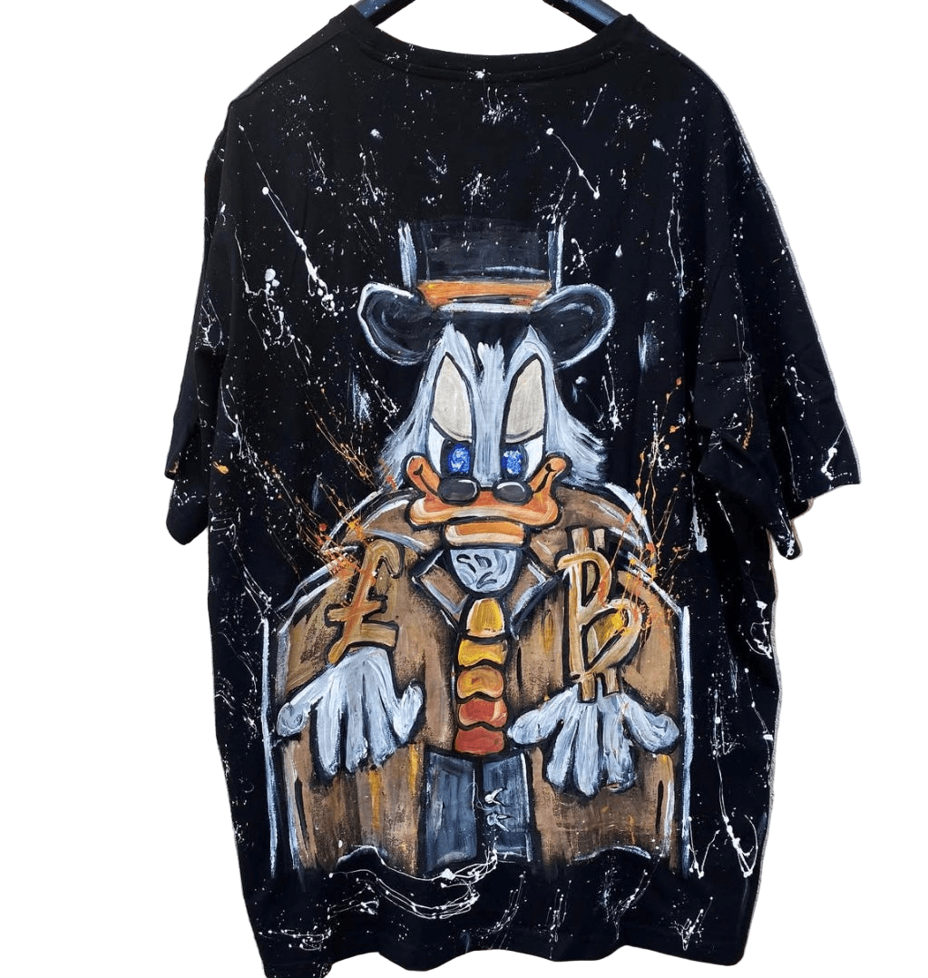 Tricou pictat manual Allabout_painting