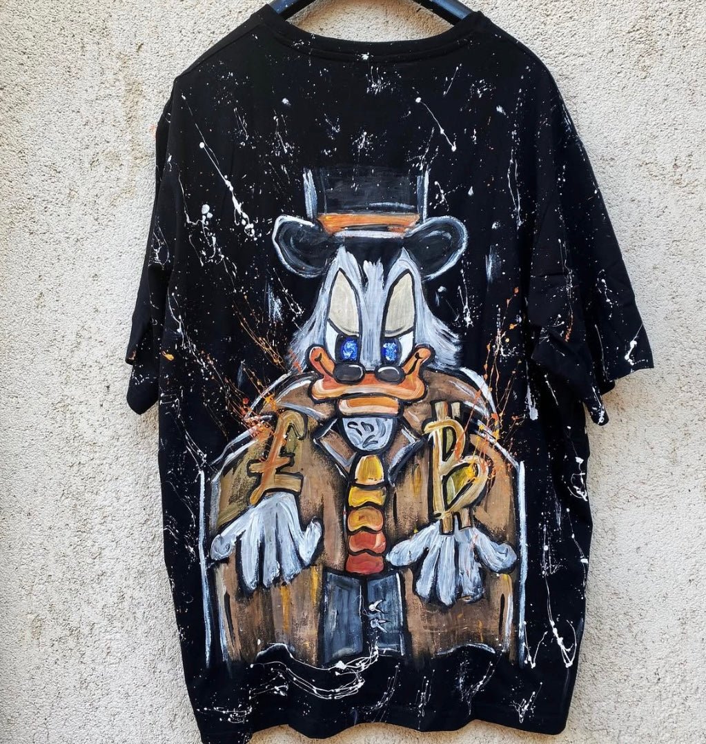 Tricou pictat manual Allabout_painting