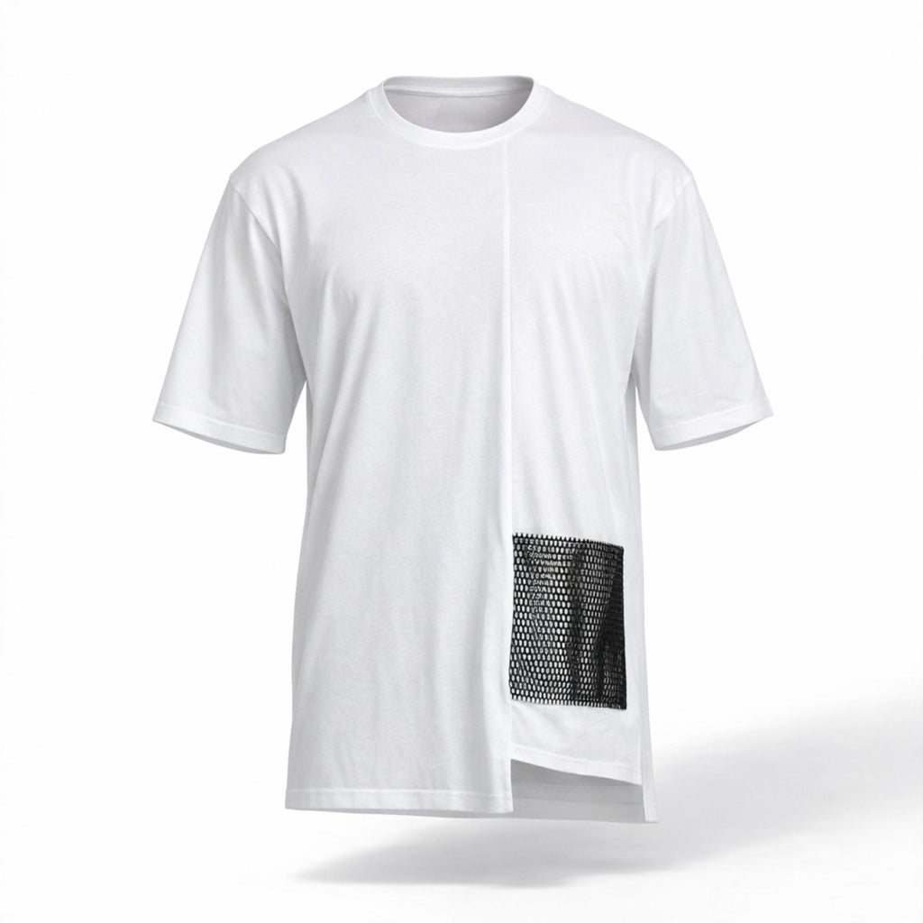 Tricou oversized  long line boyfriend CarolinaD X Asimetrix Unisex Carolina D