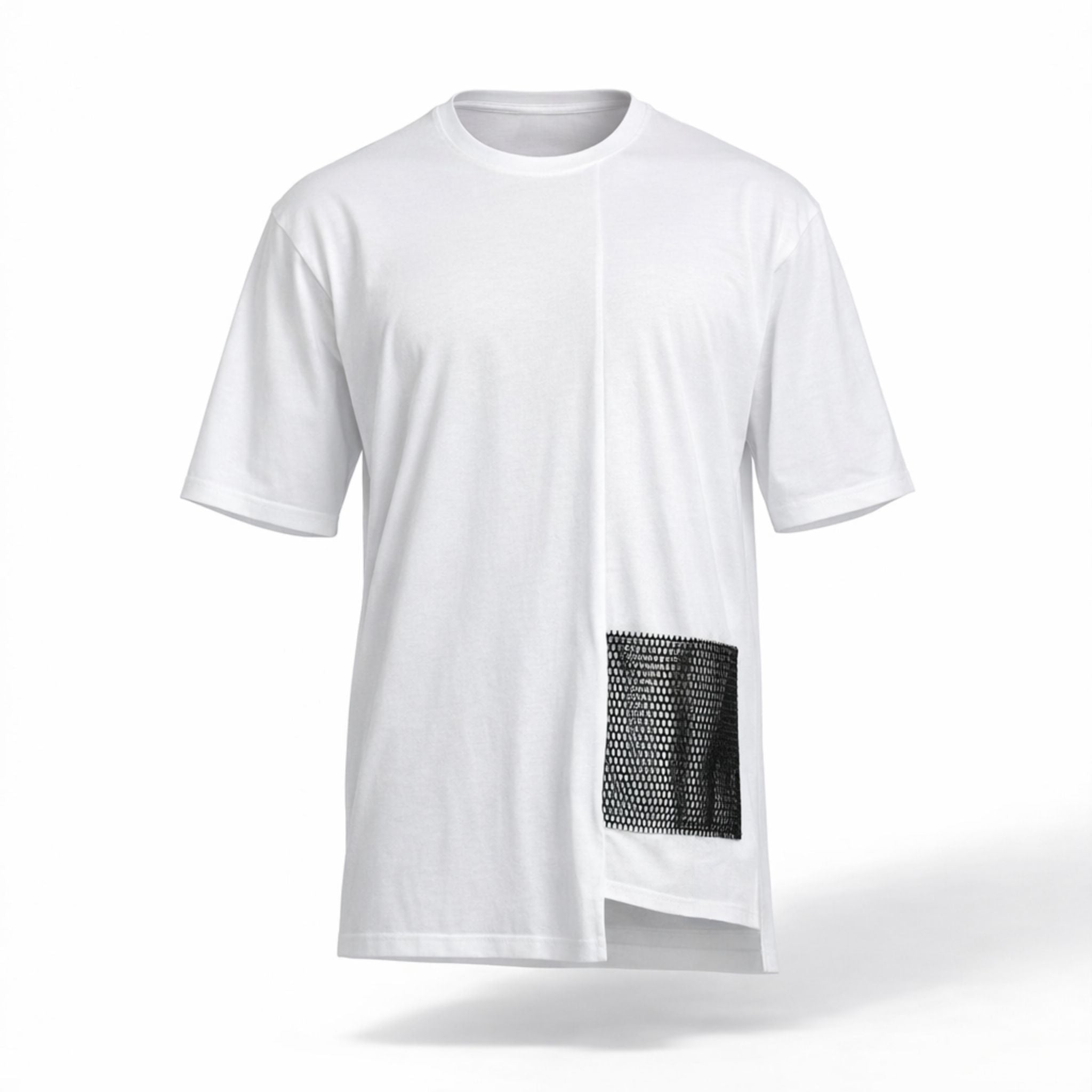 Tricou oversized  long line boyfriend CarolinaD X Asimetrix Unisex Carolina D