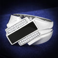 TS218 - Inel din argint 925 placat cu rodiu cu zirconiu cubic de grad AAA, incolor