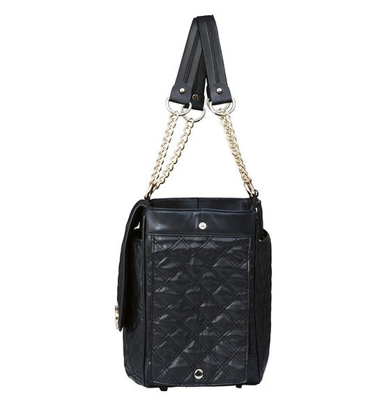 Black Quilted Pet Carrier