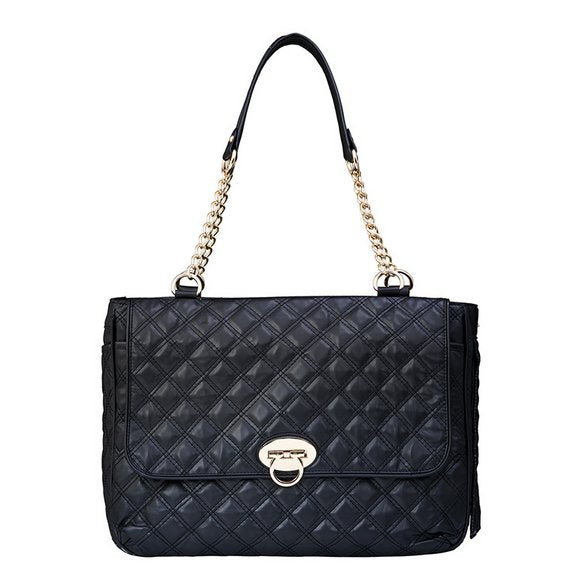 Black Quilted Pet Carrier