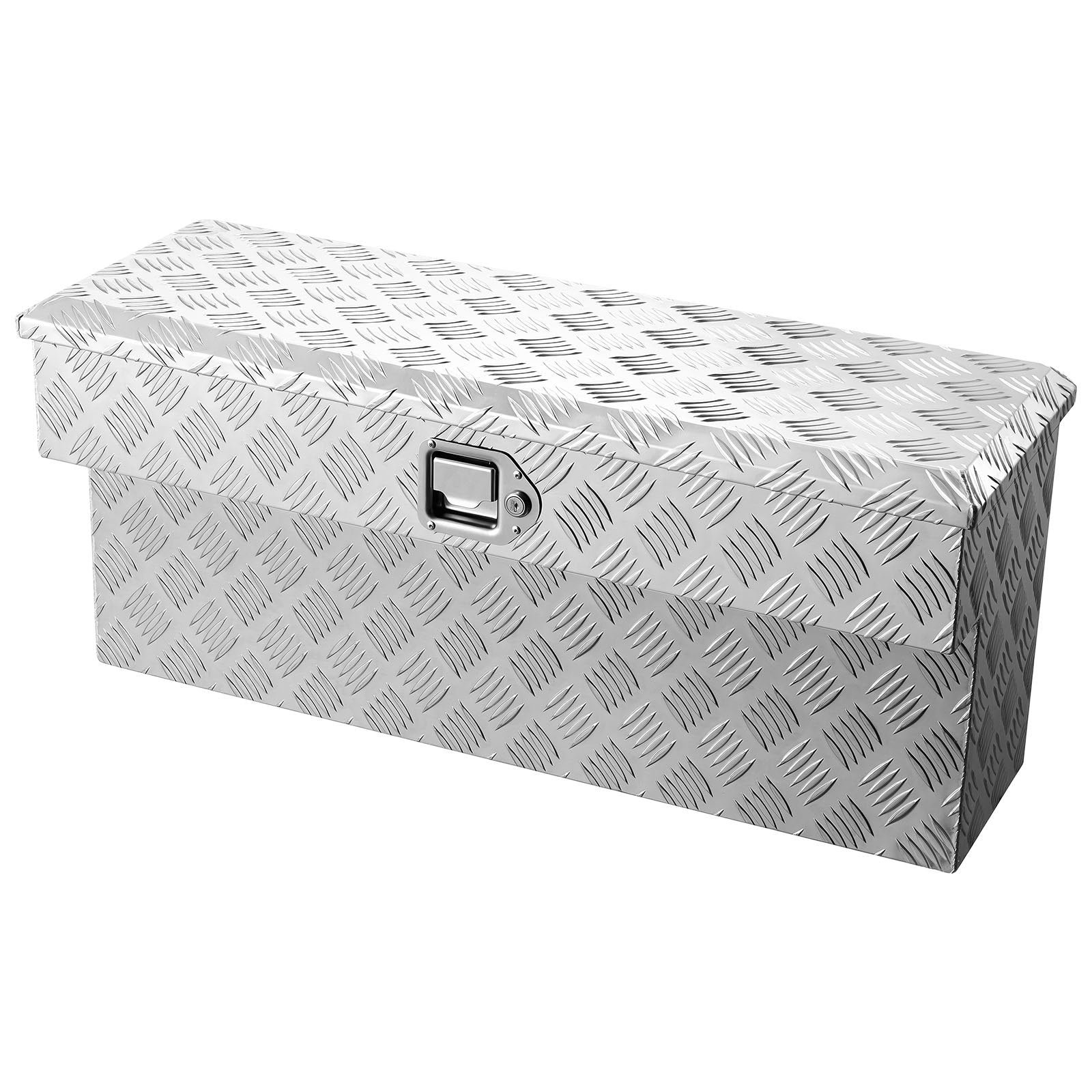 Truck Bed Tool Box, Heavy Duty Aluminum Tool Box with Tread Patterns,