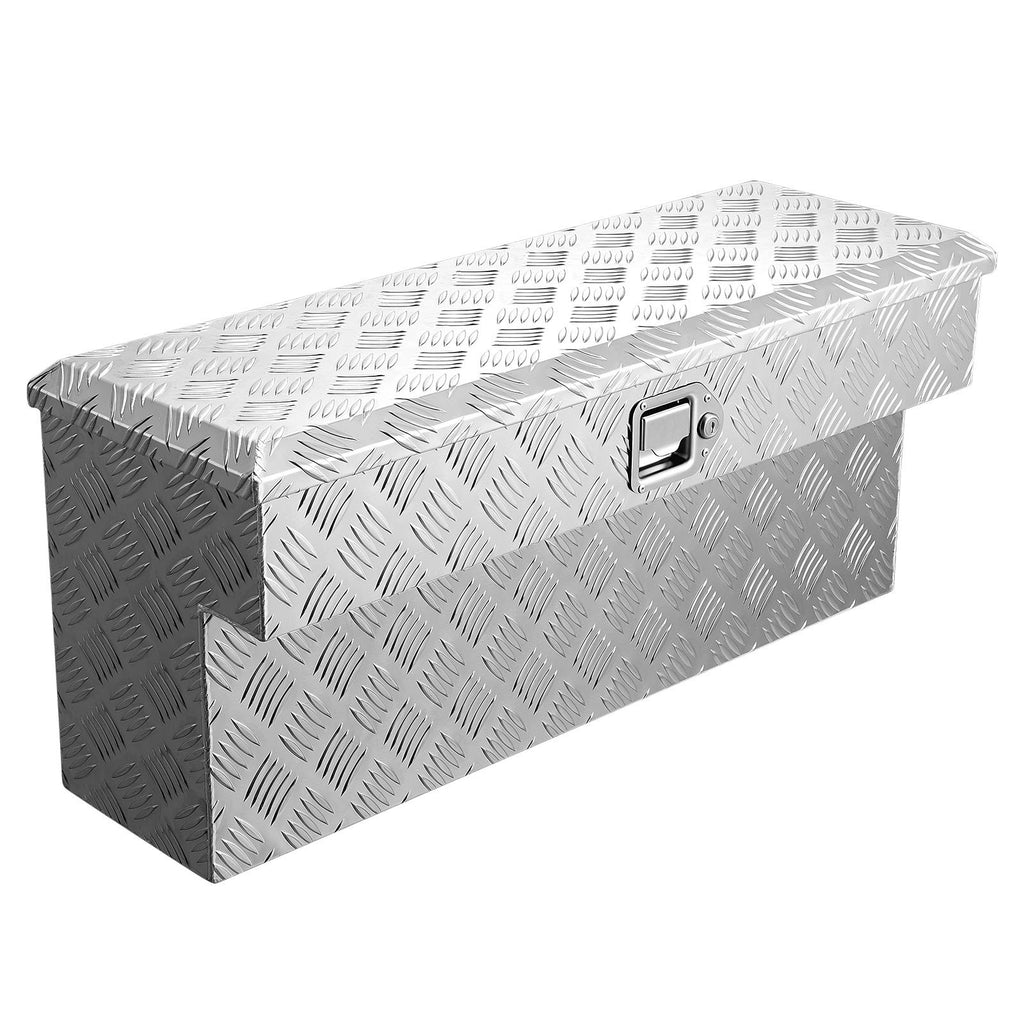 Truck Bed Tool Box, Heavy Duty Aluminum Tool Box with Tread Patterns,
