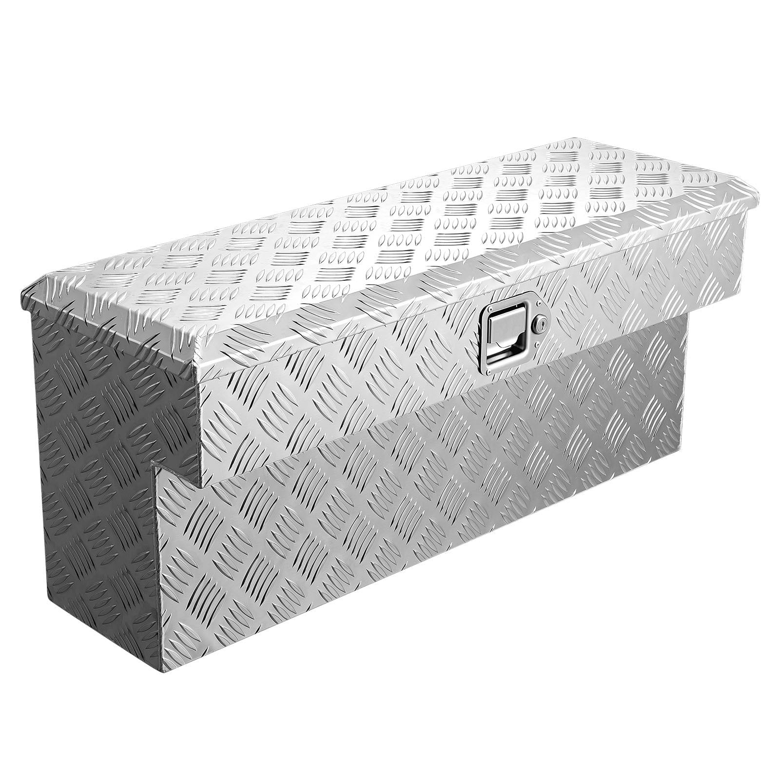 Truck Bed Tool Box, Heavy Duty Aluminum Tool Box with Tread Patterns,