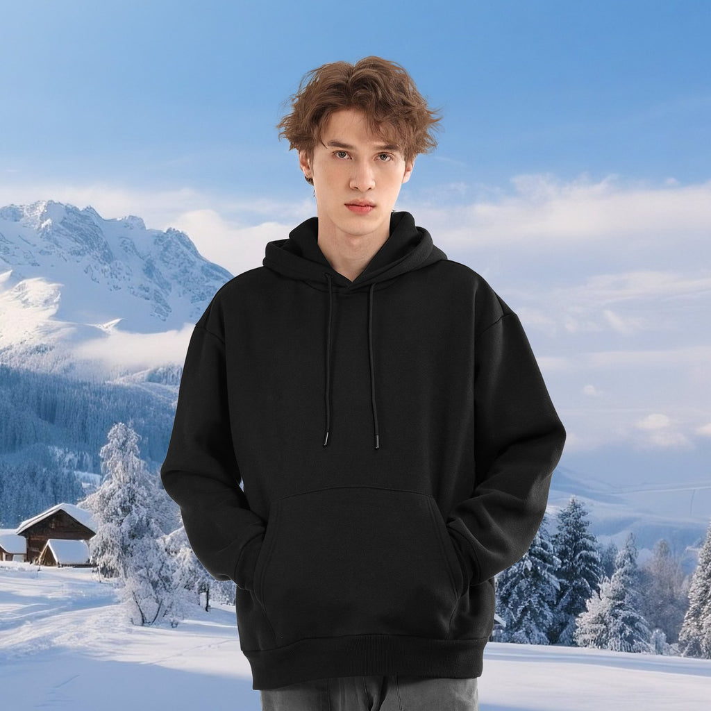 Men Pullover Hoodie, X-Large Size, Fleece Long Sleeve Comfy Casual