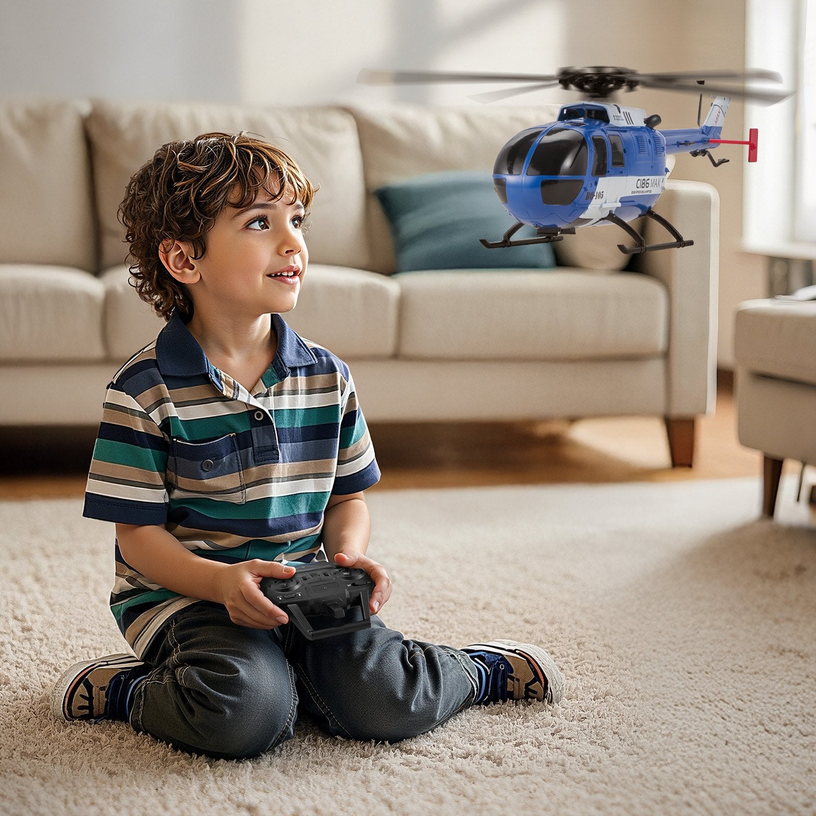 RC Helicopter, 2.4GHz 4-Propeller Remote Control Helicopter with