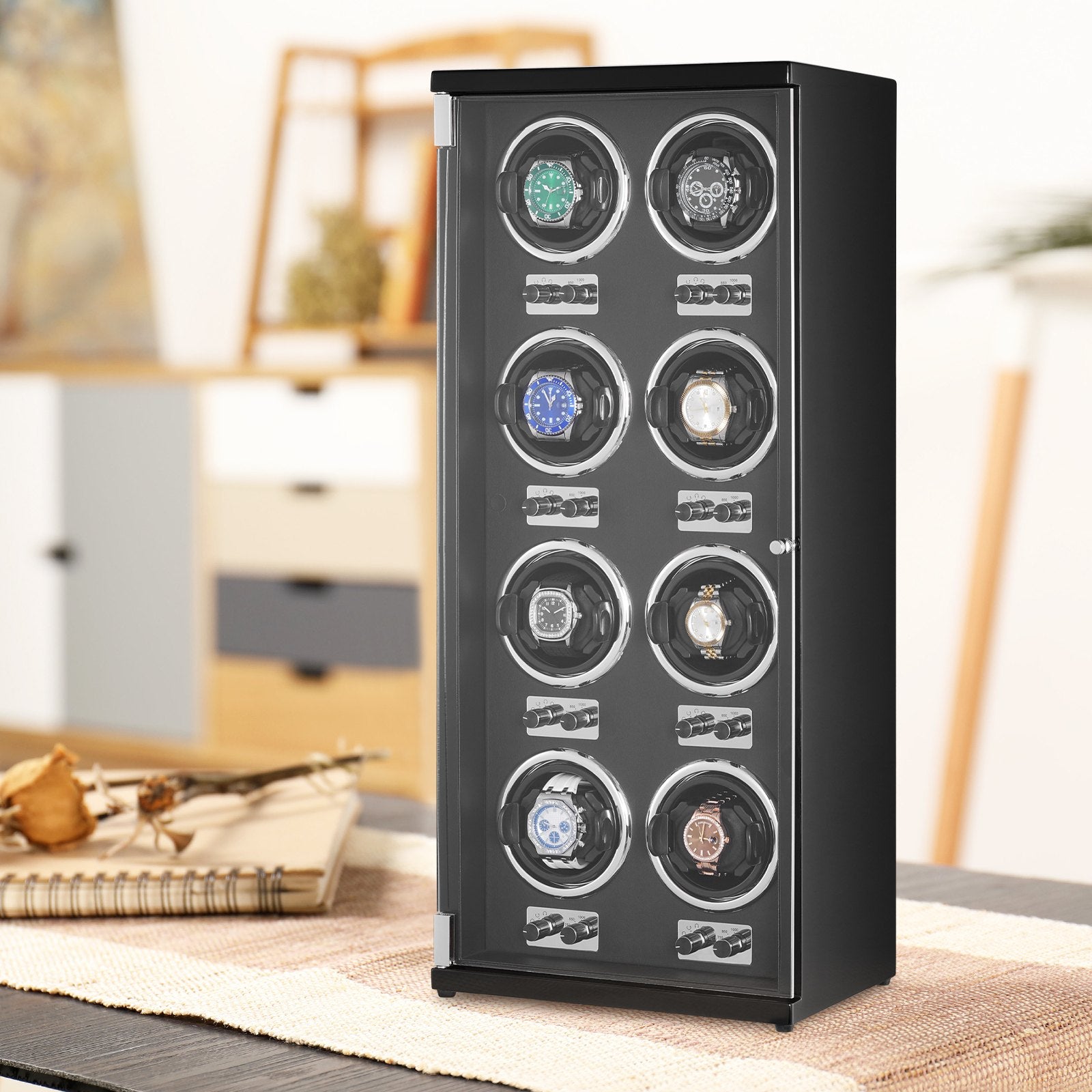 Watch Winder, Watch Winder for 8 Men's and Women's Automatic Watches,