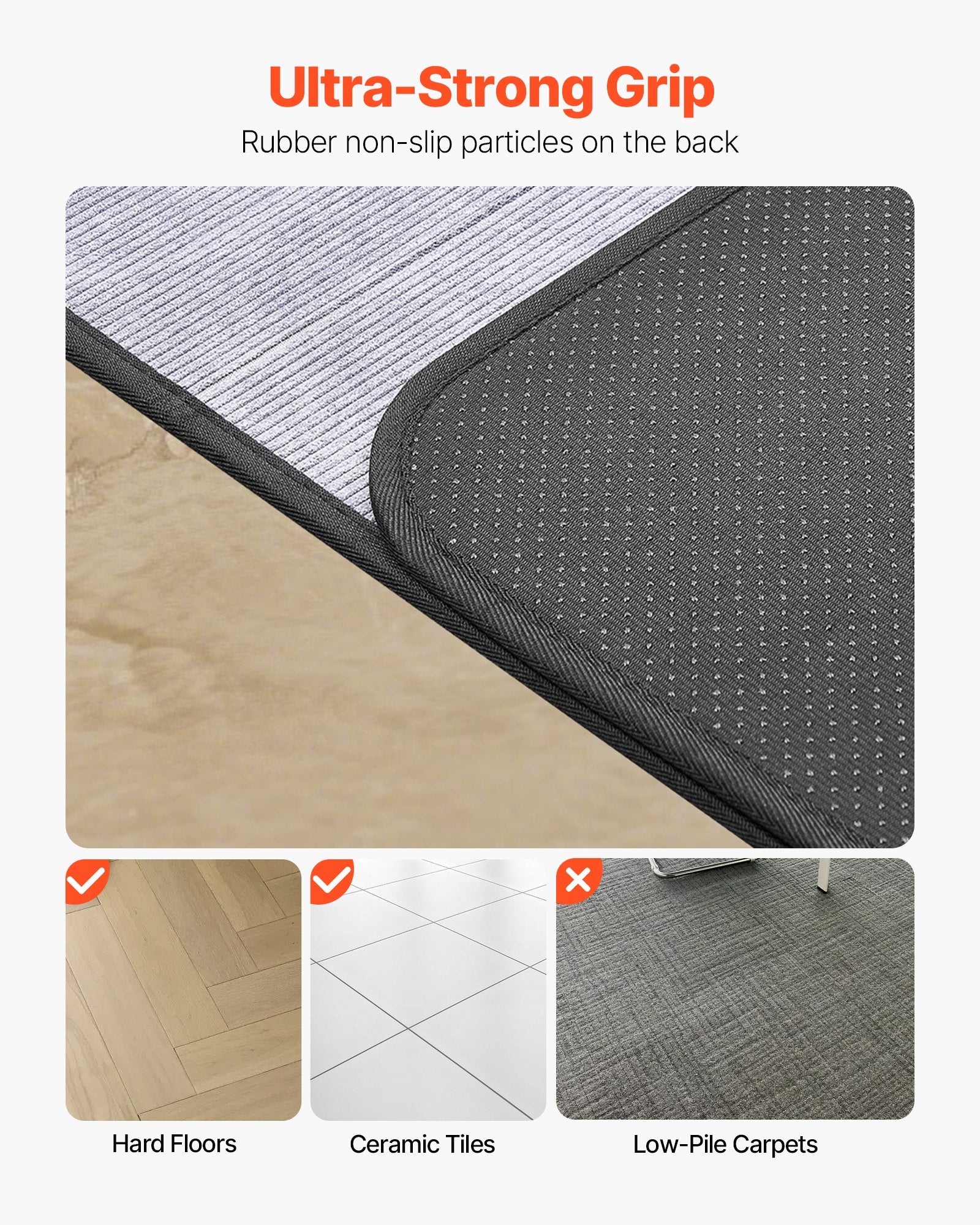 Chair Mat, 915 x 1225 mm Office Chair Mat for Hard Floors, Floor