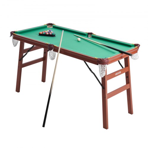 Masă de biliard pliabilă, Mese de biliard portabile de 140 cm, Pliabilă