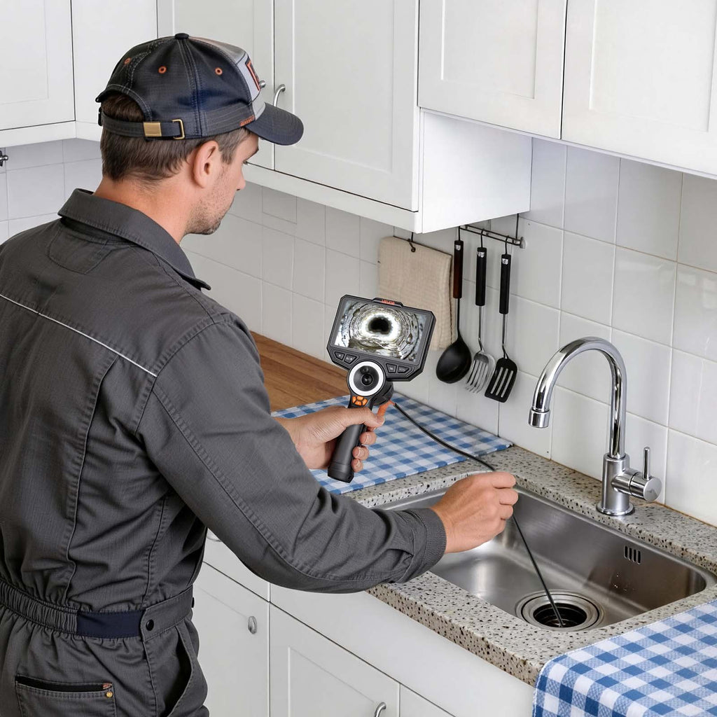 Articulating Borescope with 3.9mm Ultra Slim Lens, 4-Way 360°