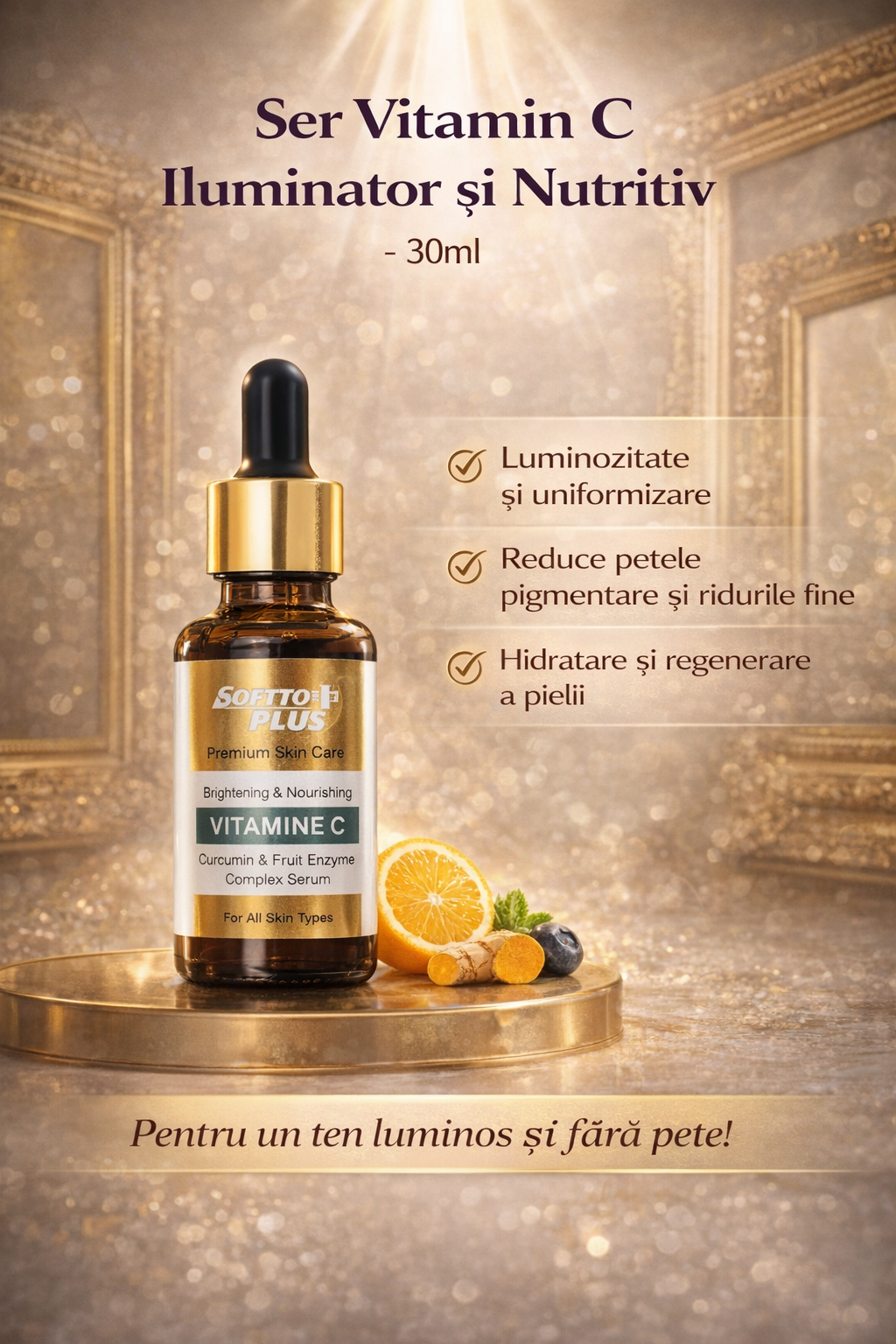 Ser Vitamin C Iluminator și Nutritiv - 30ml CRABLAND