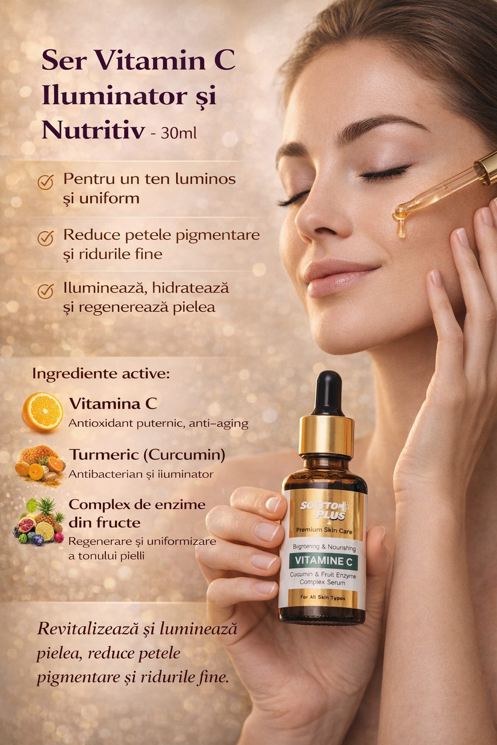 Ser Vitamin C Iluminator și Nutritiv - 30ml CRABLAND