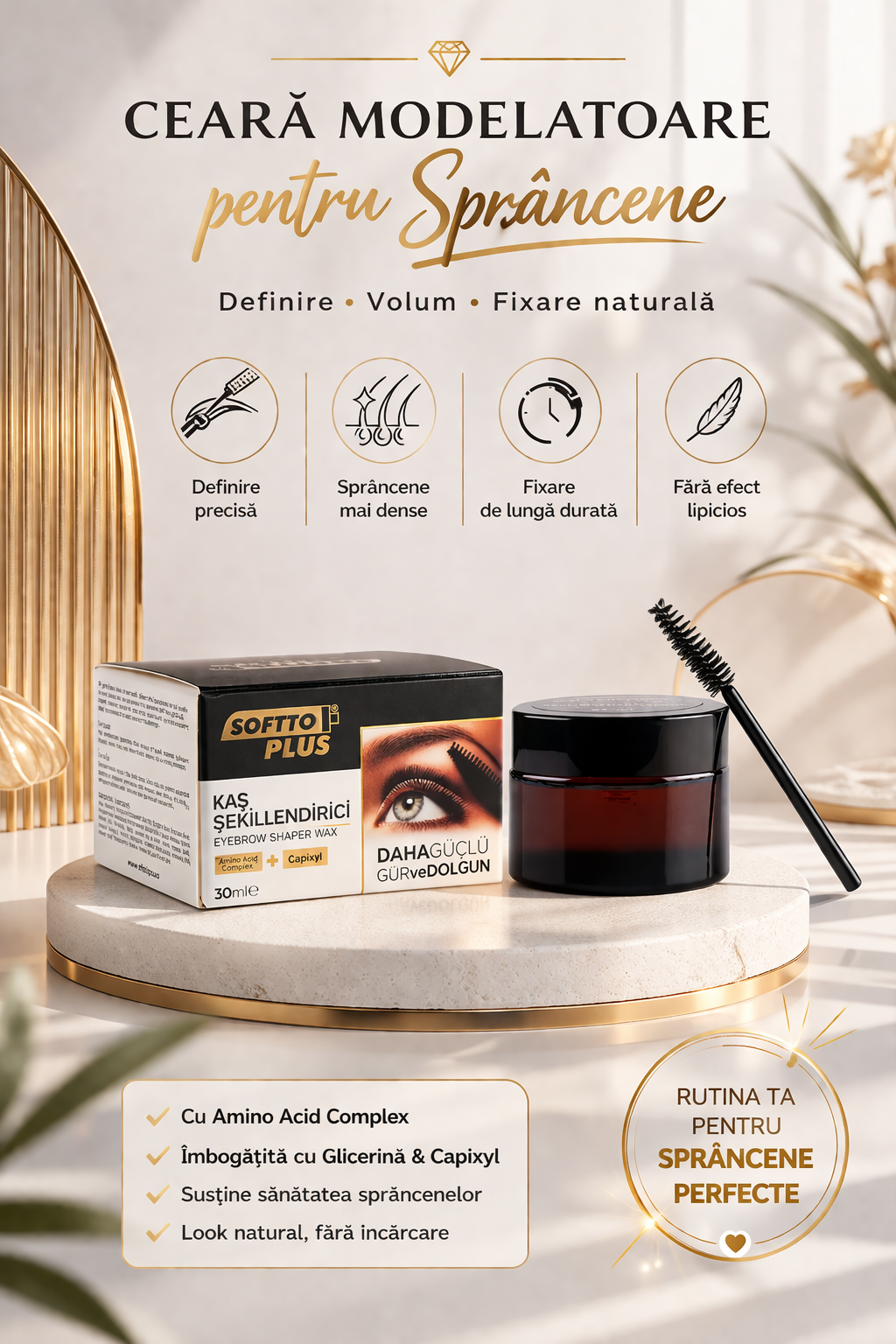 Ceară Modelatoare pentru Sprâncene CRABLAND