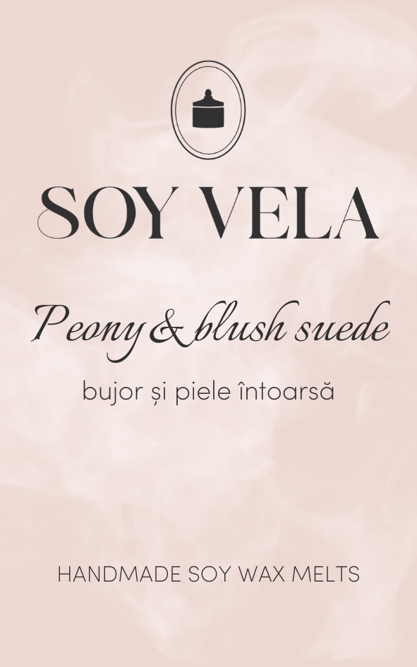Ceară parfumată Peony & blush suede SOY VELA