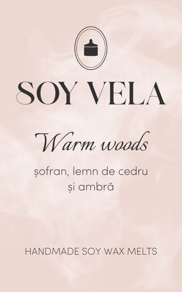Ceară parfumată Warm woods SOY VELA
