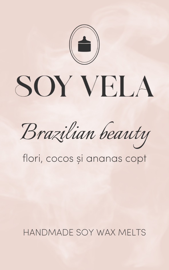 Ceară parfumată Brazilian beauty SOY VELA