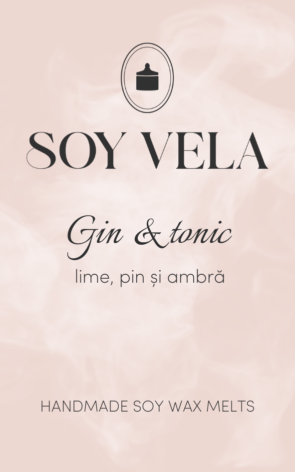 Ceară parfumată Gin & tonic SOY VELA