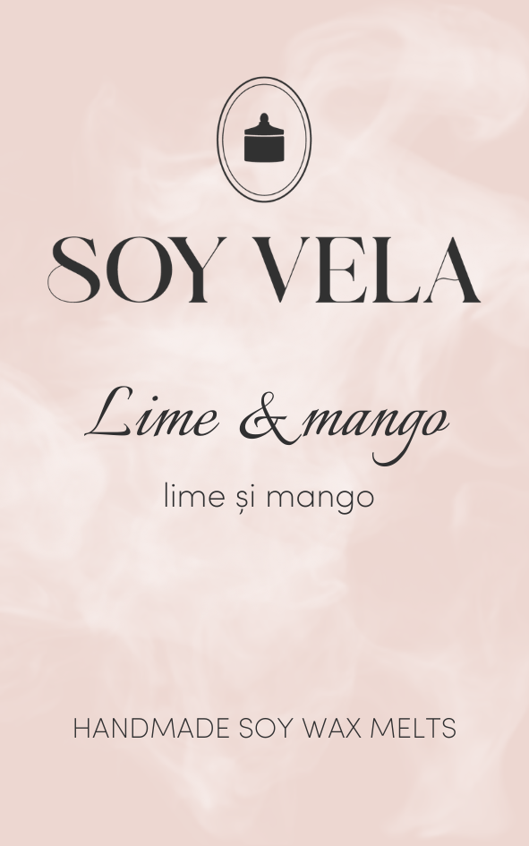 Ceară parfumată Lime & mango SOY VELA